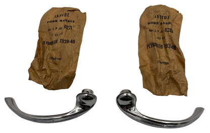 New Old Stock Inside Door Lock Handles 1939-40 Plymouth Models #794725 & 794726
