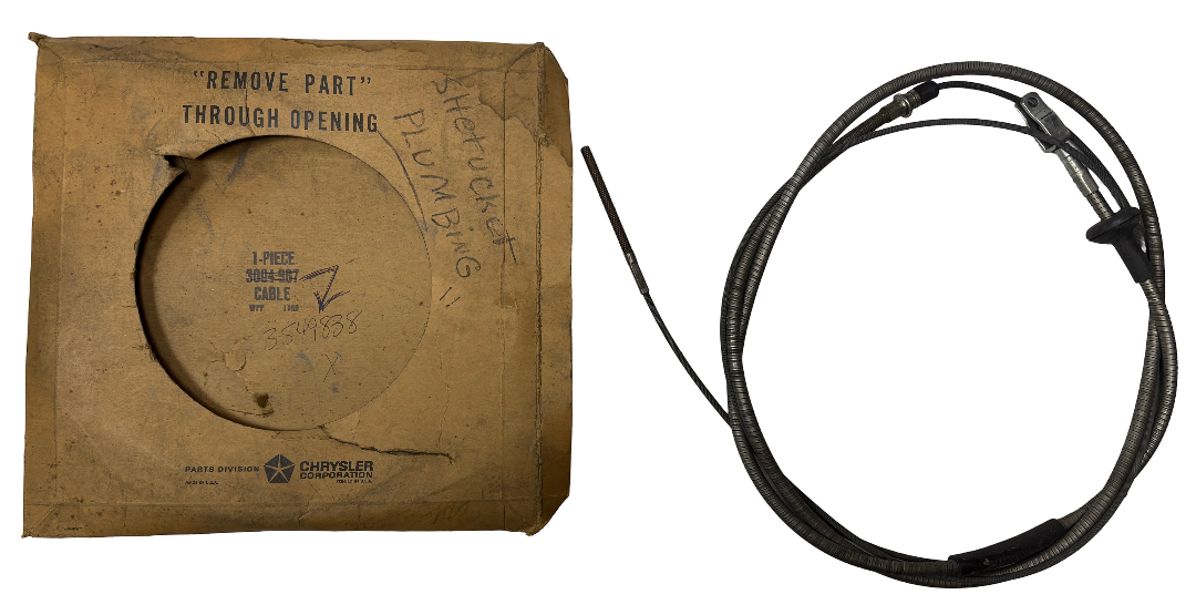 New Old Stock Front Emergency Brake Cable for 1969-71 Truck Mopar #3549838