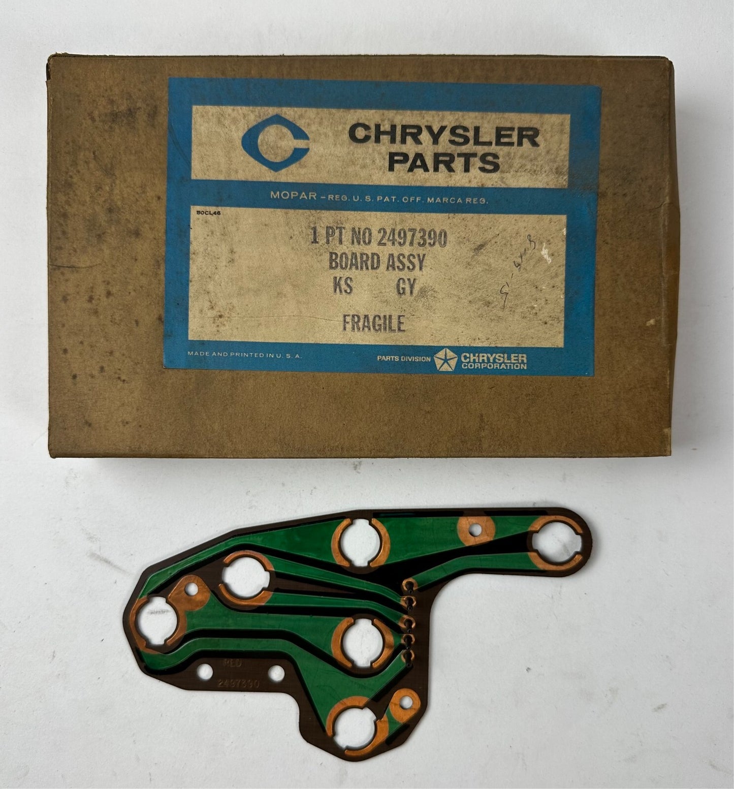 NOS Mopar Right Dash Circuit Board 1965 Plymouth Belvedere Satellite #2497390
