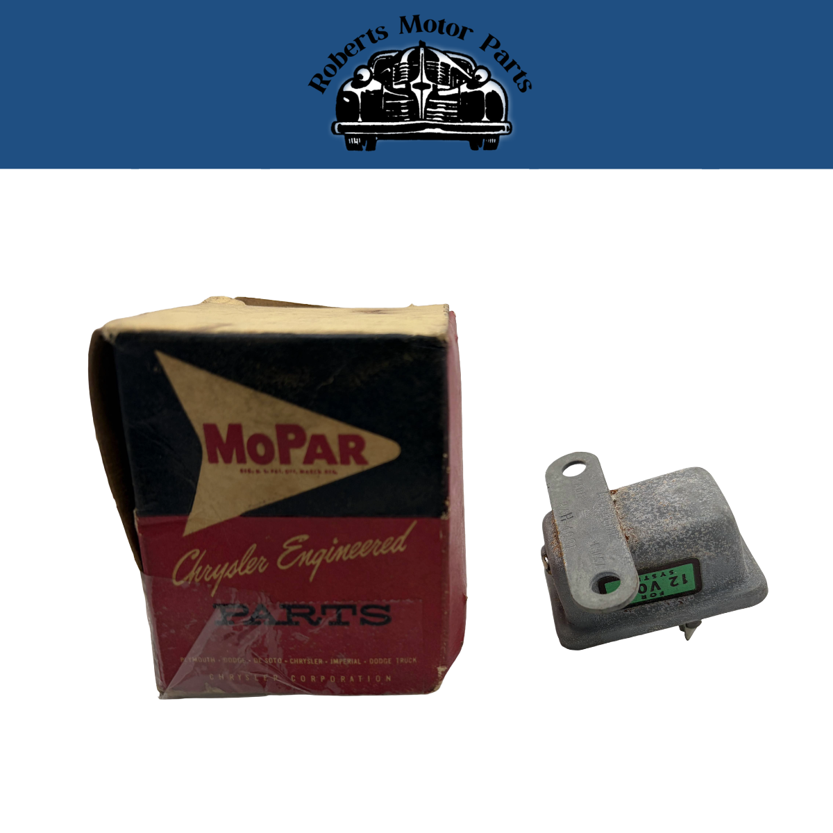 New Old Stock 12 Volt Horn Relay 1954-58 Dodge Fargo Truck Dual Horns #1566350