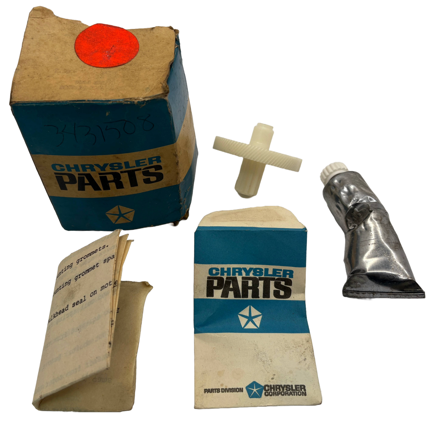 New Old Stock 2 Speed Wiper Motor Gear Package for 1970-75 Models Mopar #3431508