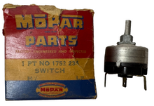 New Old Stock Single Speed Wiper Control Switch for 1957-58 Dodge #1752234