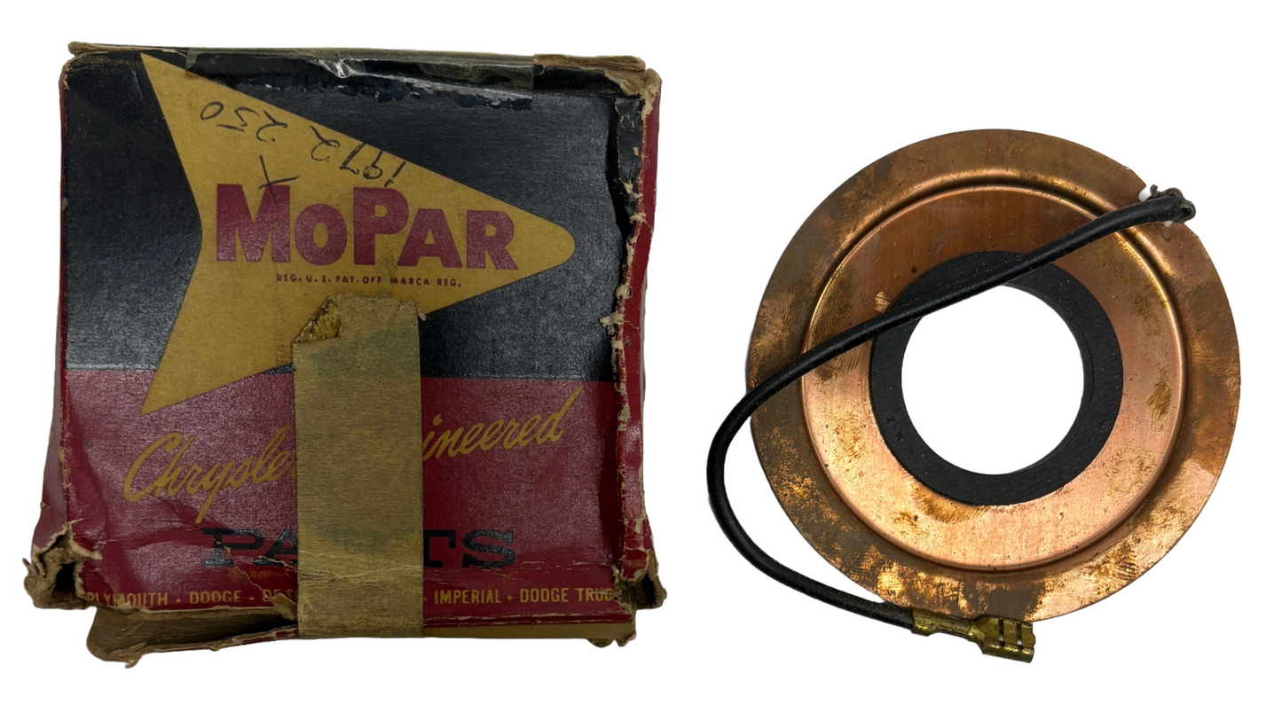 New Old Stock Horn Contact Ring & Cable for 1960 Mopar Models #1972250
