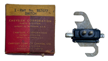 New Old Stock Hand Brake Signal Light Control Switch for 1941-49 Mopar #867077