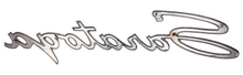 New Old Stock Fender Nameplate For 1957 Chrysler Saratoga Models Mopar #1754161