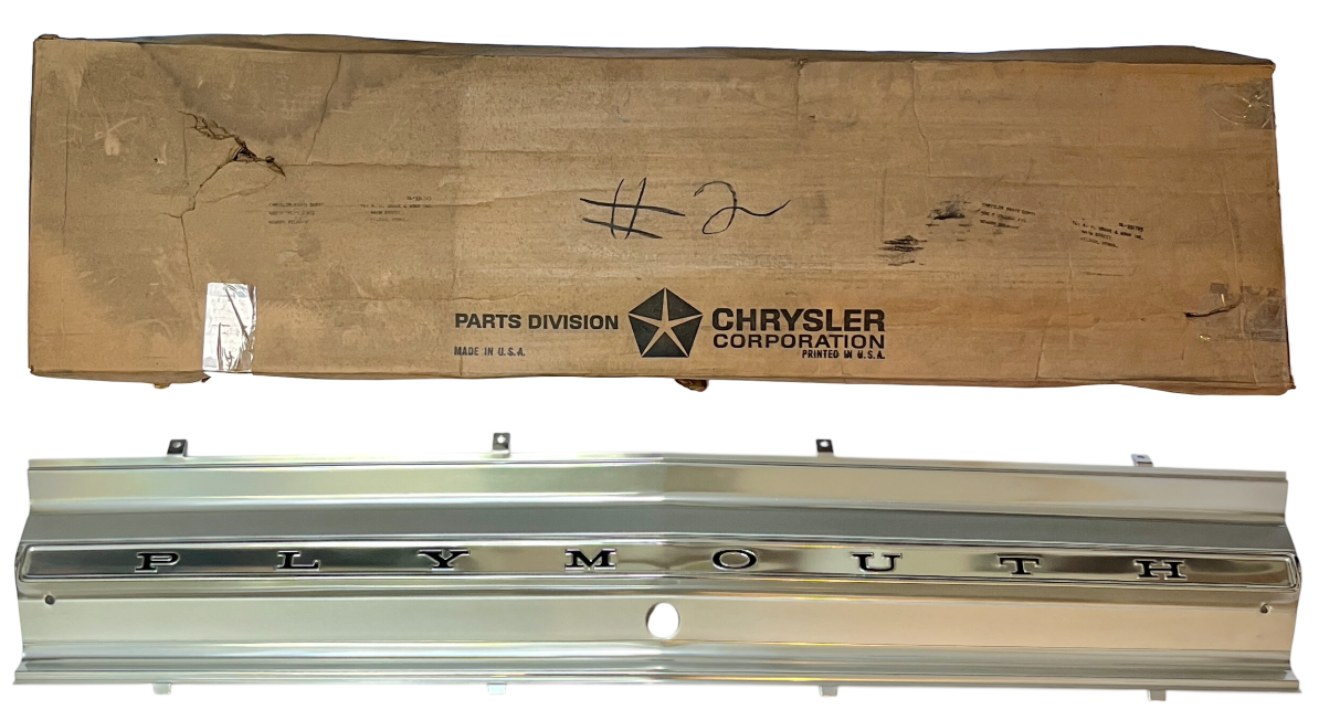 New Old Stock Deck Lid Finish Panel for 1965 Plymouth Fury III Models #2573828