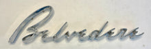 New Old Stock Nameplate for 1953-1955 Plymouth Belvedere Models #1541168