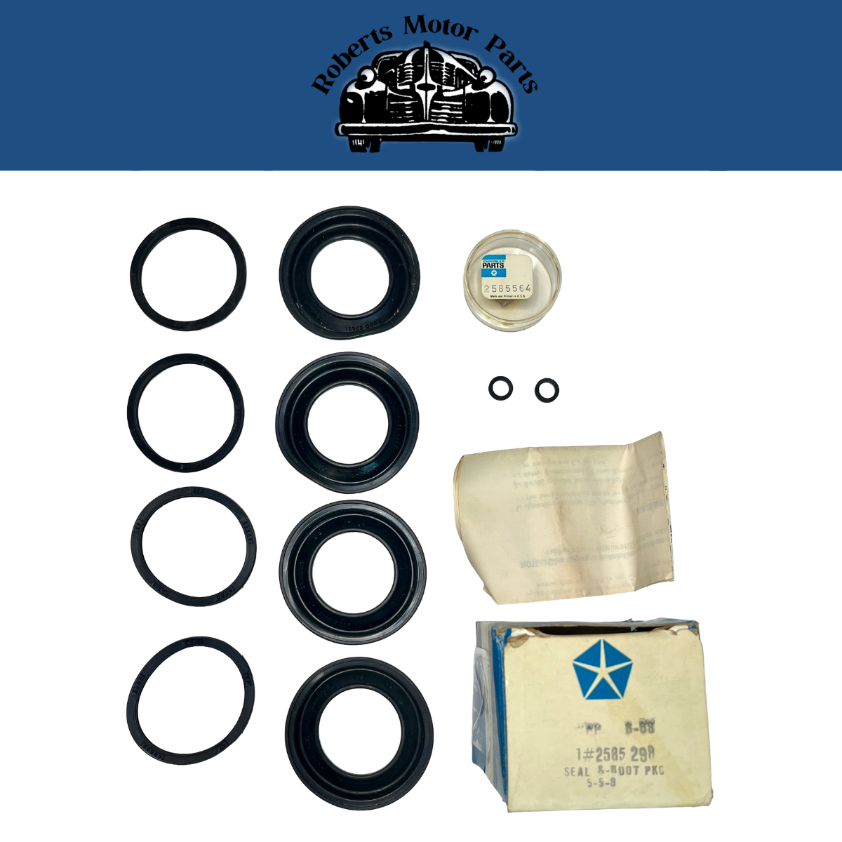 New Old Stock Disc Brake Caliper Kit for 1965-68 C-Body Models Mopar #2585298