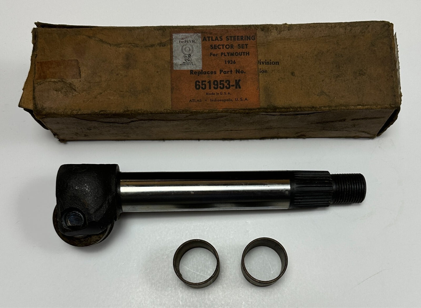 New Old Stock Steering Shaft & Roller for 1936 Dodges & Plymouths Mopar #651953