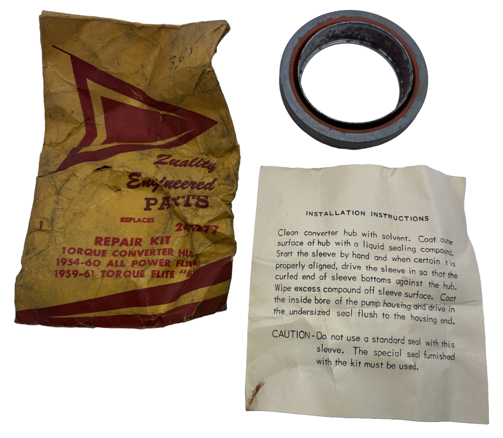 New Old Stock Torque Converter Impeller Hub Seal 1952–61 Mopar #240008 ...