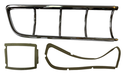 New Old Stock Left Tail Bezel & Gasket Package For 1965 Chrysler Models #2525501