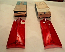 NOS Taillight lenses for 1964-1965 Plymouth Valiant & Barracuda 2525645 2525646