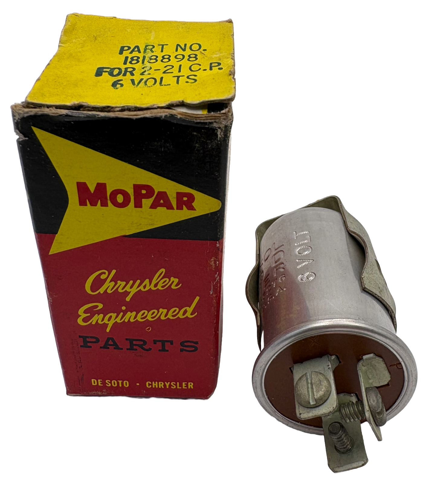 New Old Stock Signal Flasher Unit for 1941-55 6 Volt Models Mopar #1818898