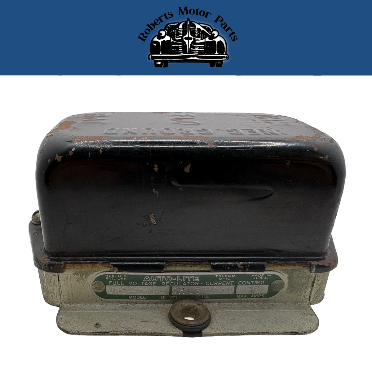 New Old Stock Autolite Voltage Regulator For Some 1942-1955 Models #VRS-4010-A