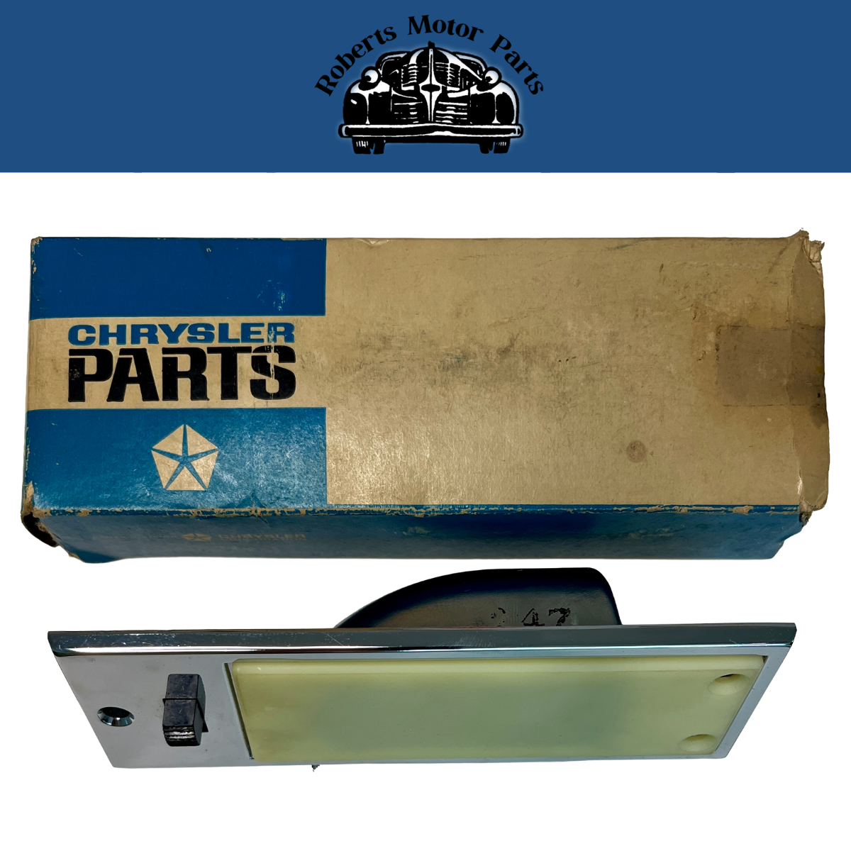 NOS Map+Courtesy Lamp Housing for 1968-1970 Plymouth and Dodge B body 2864324