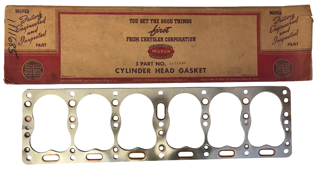 New Old Stock Cylinder Head Gasket for 1937-47 Dodge Truck 3 Ton Models #1111685