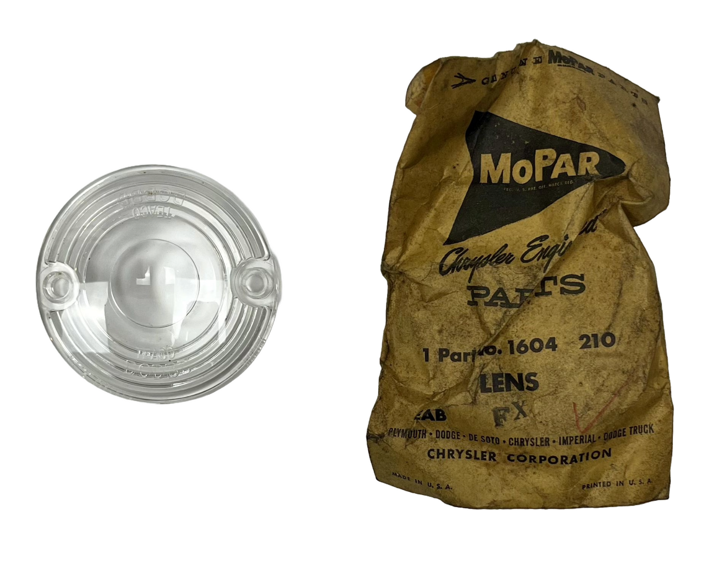 New Old Stock Park Lens for 1955-56 Dodge Models Mopar #1604210