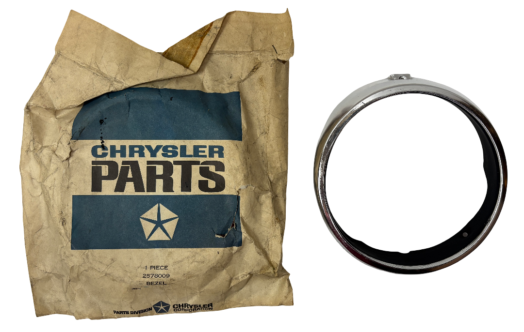 New Old Stock Left Headlight Bezel for 1966 Plymouth Valiant Models #2578009