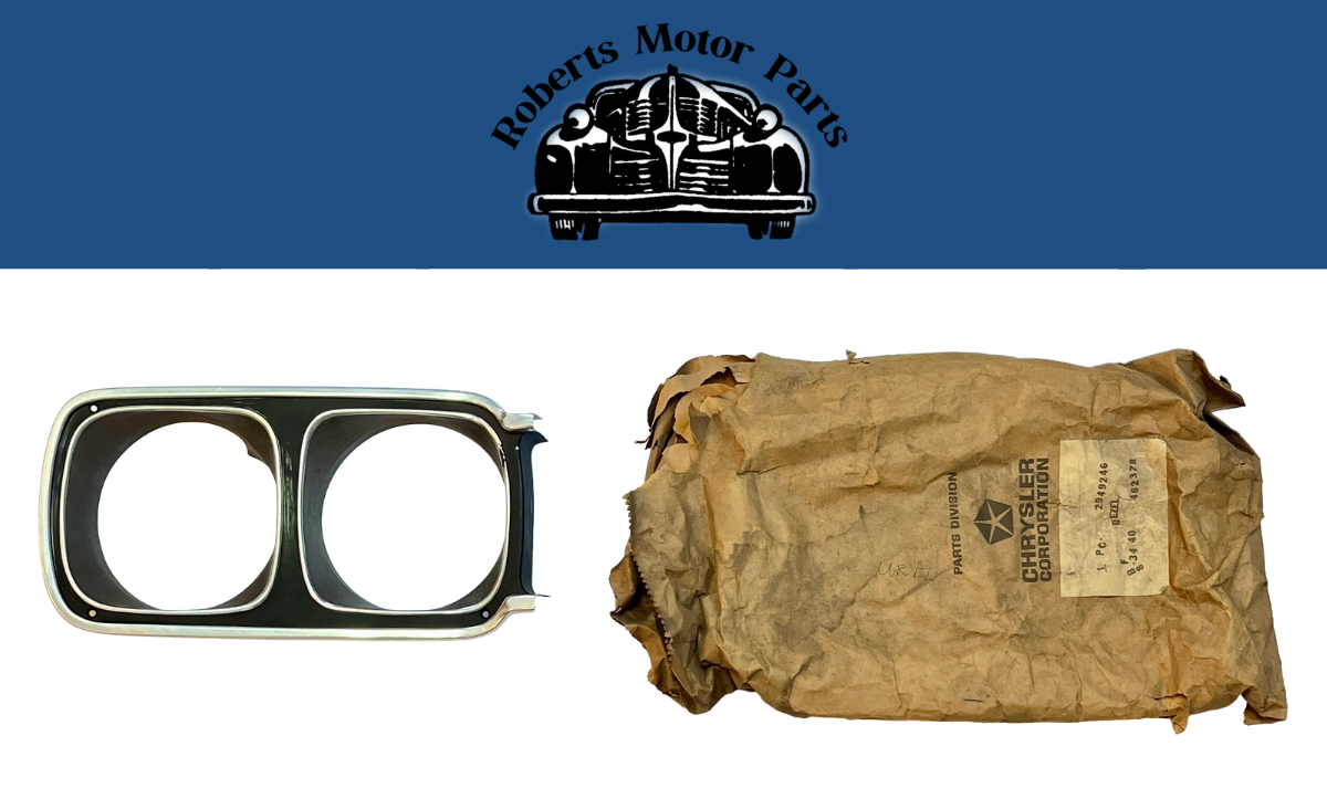 New Old Stock Right Headlight Bezel Molding 1969 Plymouth Road Runner #2949246