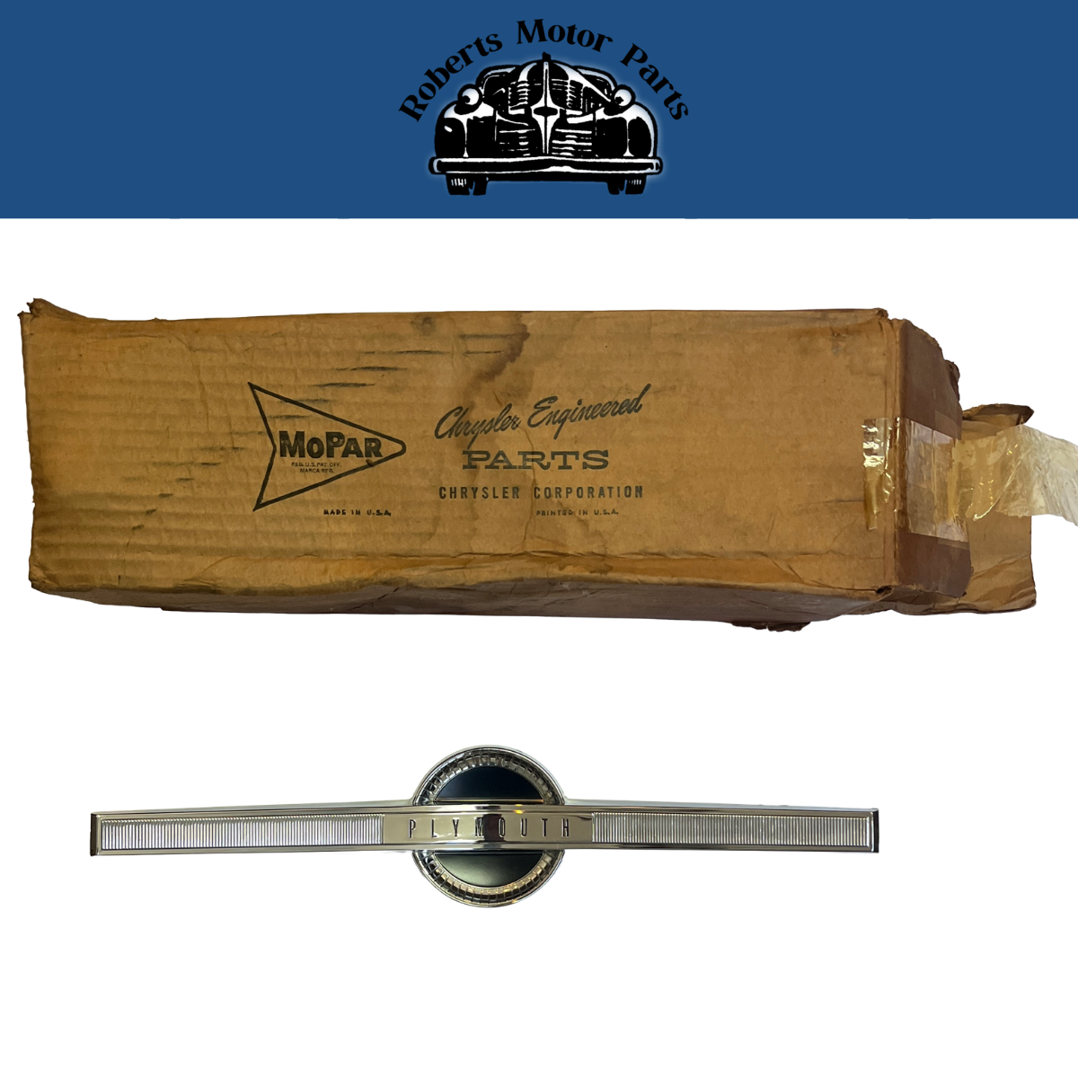 New Old Stock Horn Ornament for 1964 Plymouth Models Mopar #2405255