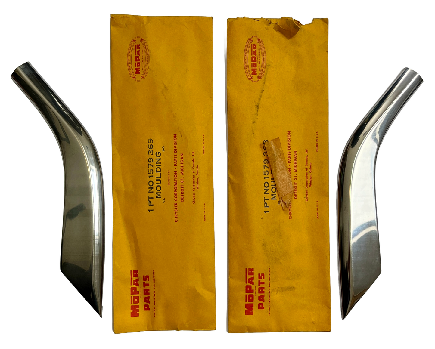 New Old Stock Moulding Package for 1955 Plymouth Savoy 4 Door Models #1643284