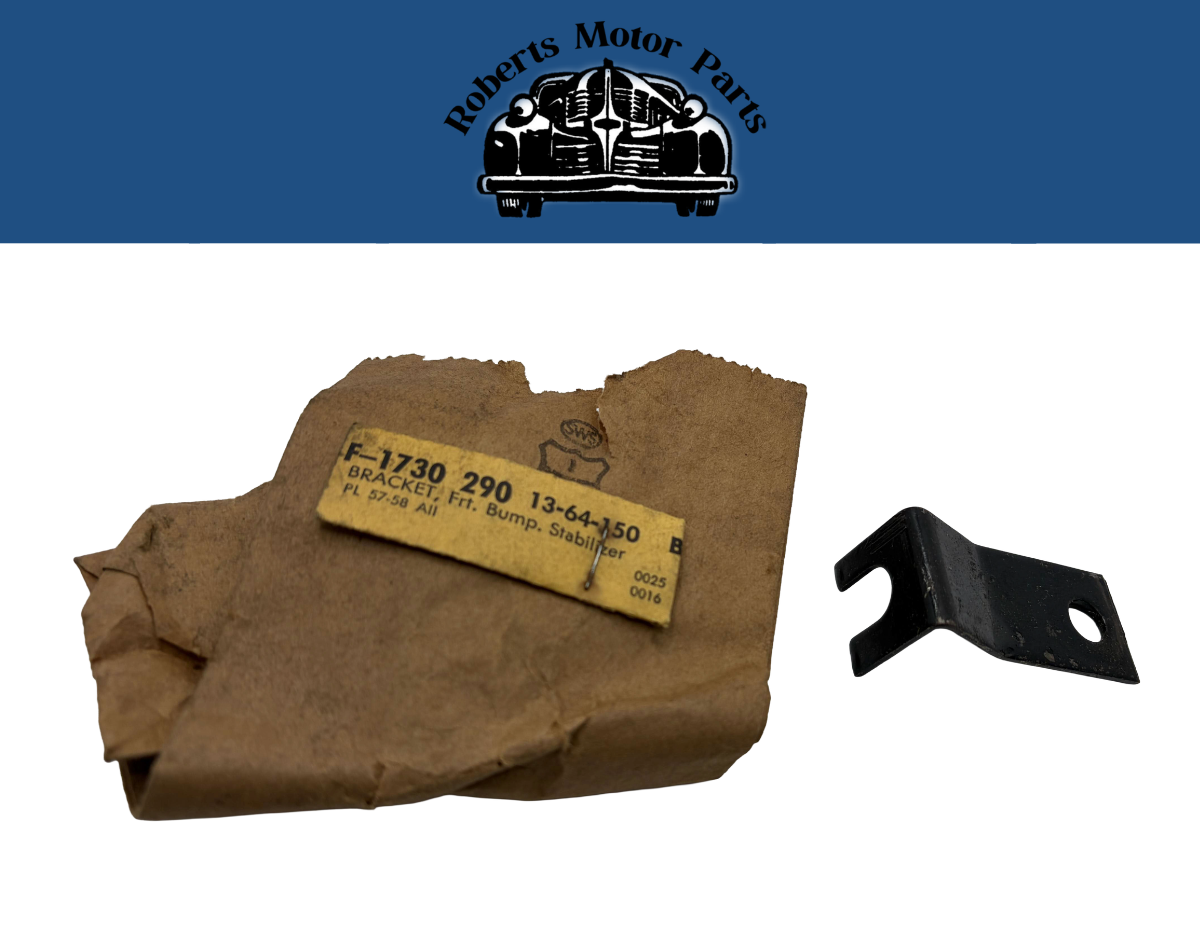 New Old Stock Front Bumper Stabilizer Bracket For 1957-1958 Plymouth #1730290