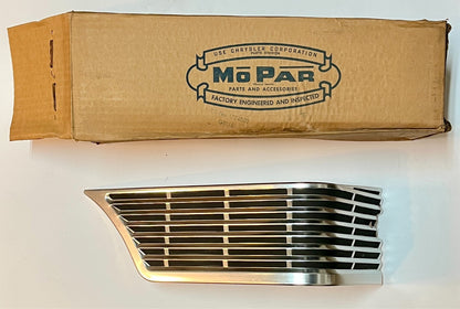 New Old Stock Passenger Side Grille for 1958 Chrysler Models Mopar #1754802