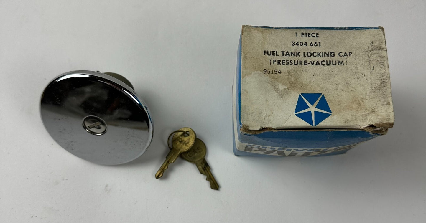 NOS Mopar Accessory Locking Gas Cap 1970-1 A Body Models #3404661