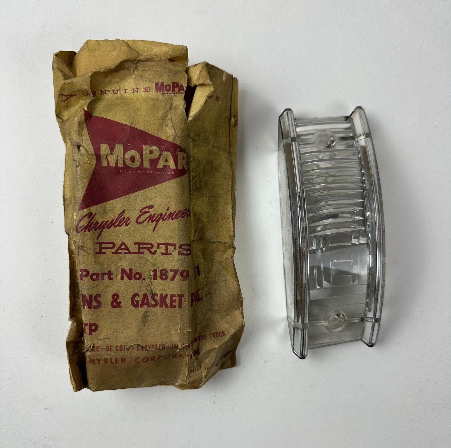 NOS Mopar 1959 Plymouth Turn Signal Lens Left #1879591