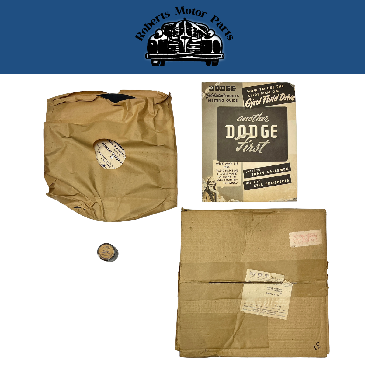 New Old Stock Informational Record "Another Dodge First, Fluid Drive" Ross Roy