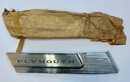 New Old Stock Left C-Pillar Nameplate Ornament 1965 Plymouth Fury III #2526115