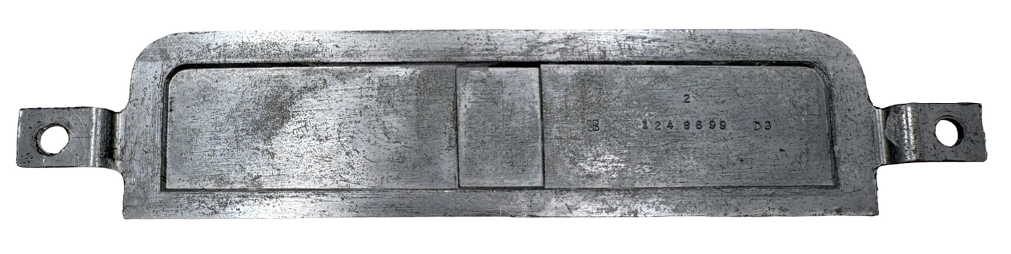 Used Old Stock Chrome Radio Delete Plate For 1949-1950 Plymouth Models #1248699
