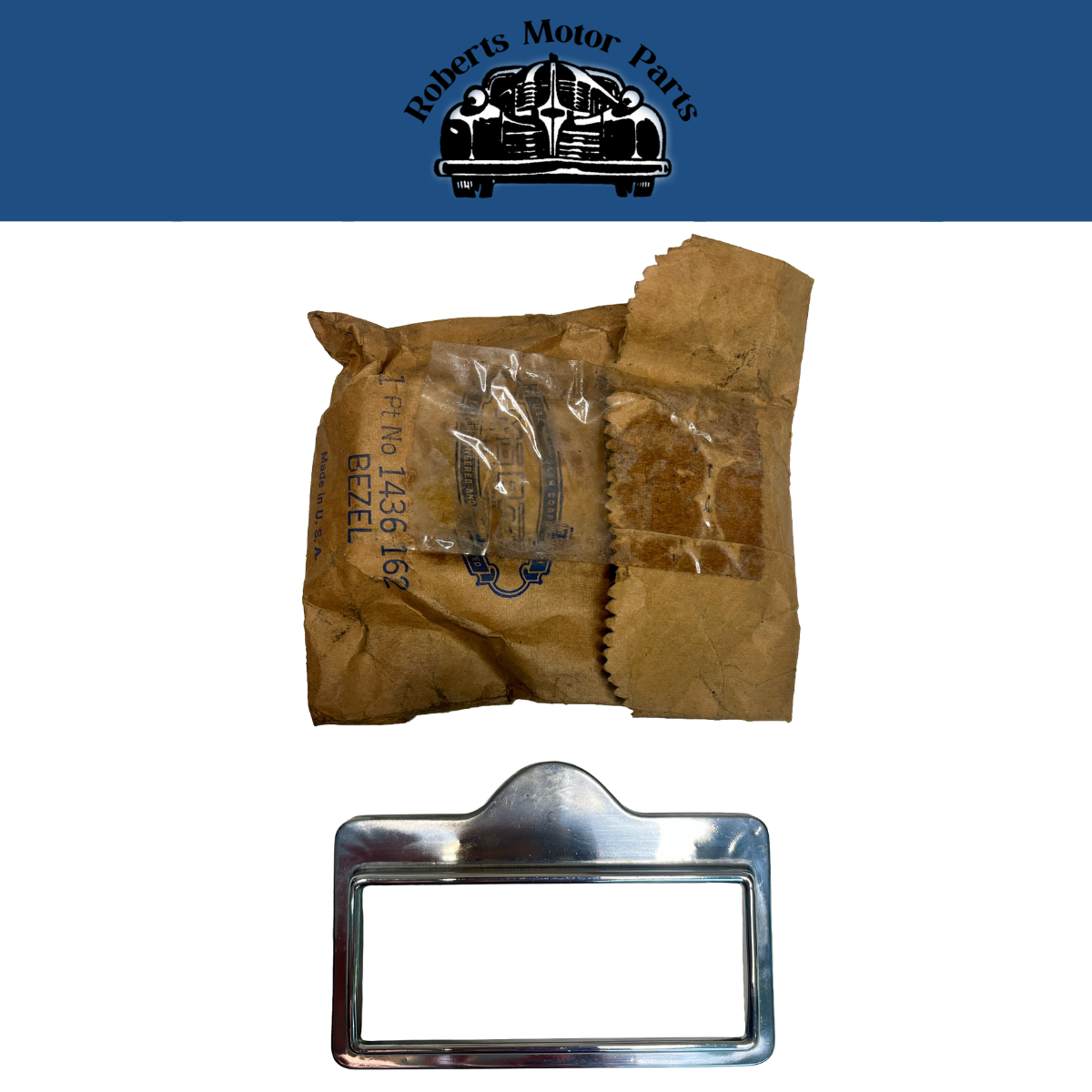 New Old Stock Ammeter & Fuel Gauge Bezel for 1951 Dodge Models #1436162
