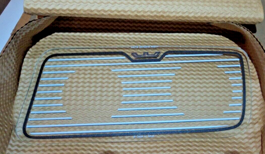 NOS RH Headlamp Lamp Glass for 1965 Chrysler 300, New Yorker and Newport