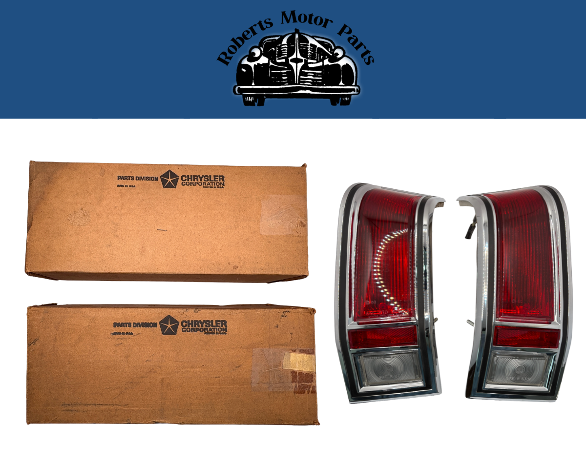 New Old Stock Taillight Lamps 1967 Plymouth Valiant Signet #2606206 & #2606207
