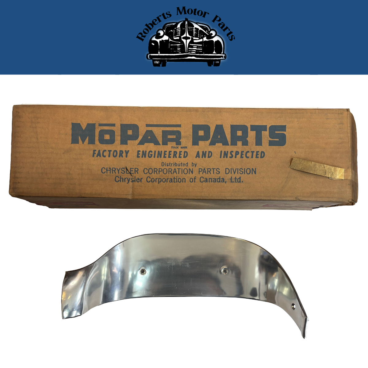 New Old Stock Left Headlamp Opening Chrome Moulding For 1957 Plymouth #1624757