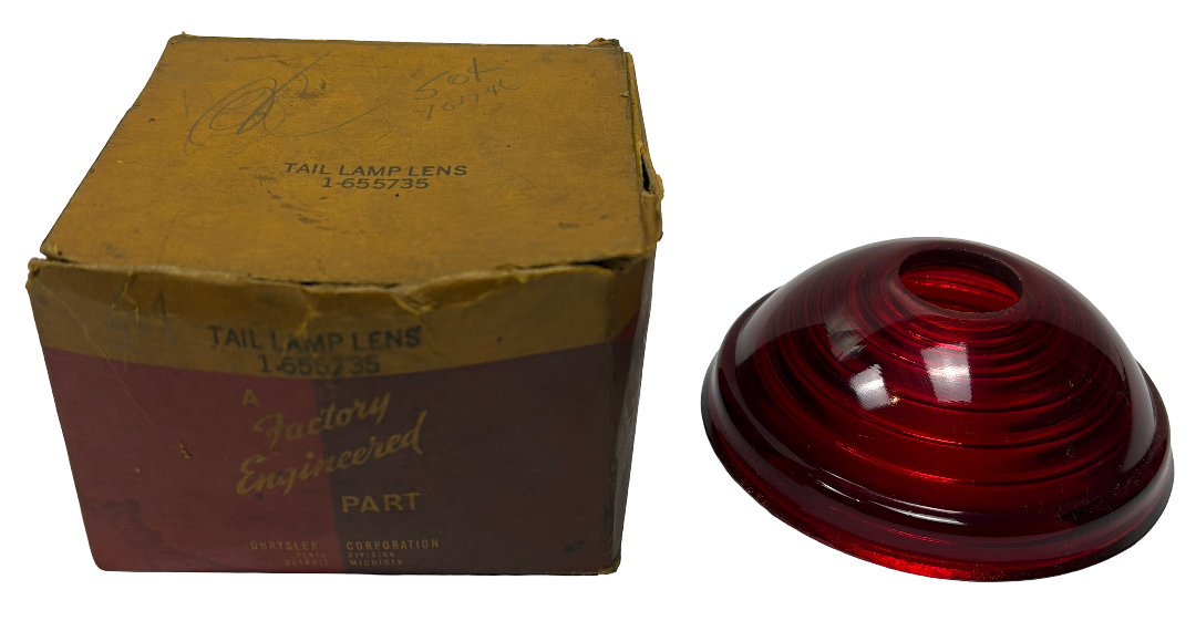 New Old Stock Tail Light Lamp Lens for 1936 Chrysler Custom Imperial #655735