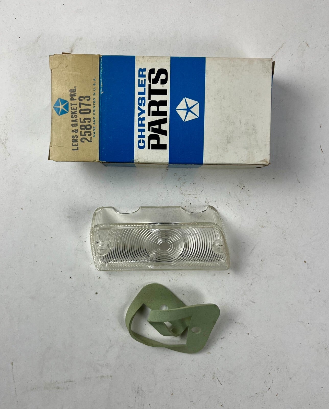 NOS Mopar Left Park Lens 1966 Plymouth Barracuda Valiant & Signet #2585073