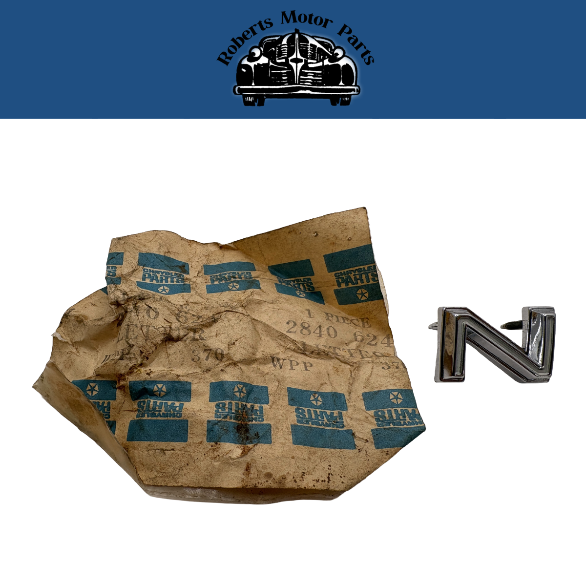 New Old Stock Mopar Quarter Panel Nameplate "N" 1968 Dodge Coronet #2840624
