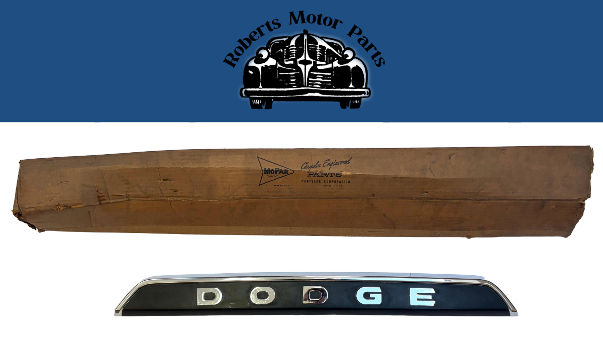 New Old Stock Hood Grille Trim Nameplate For 1960 Dodge Truck Models #1782128