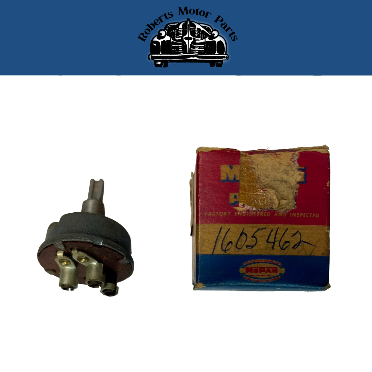 New Old Stock Wiper Switch Single Speed For 1955 Dodge Models Mopar #1605462