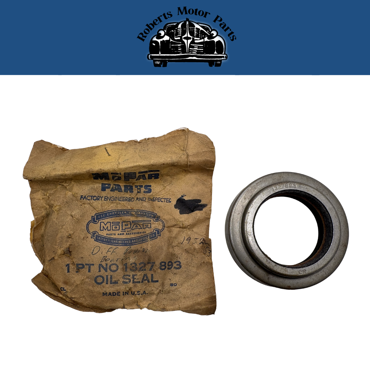 New Old Stock Rear Axle Pinion Oil Seal 1951-1954 Chrysler Desoto Dodge #1327893