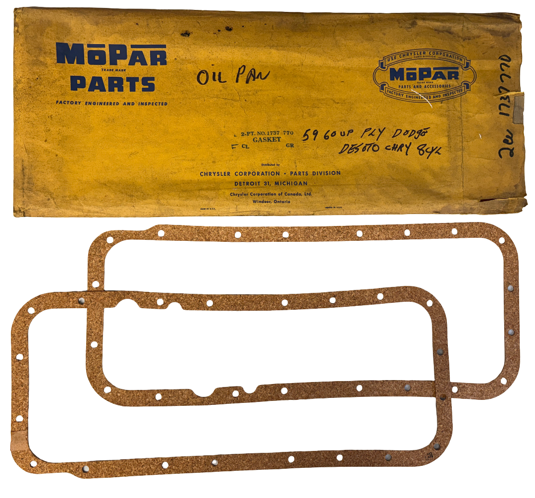 New Old Stock Oil Pan Gasket for 1958-78 361/383/400/440 Engines Mopar #1737770