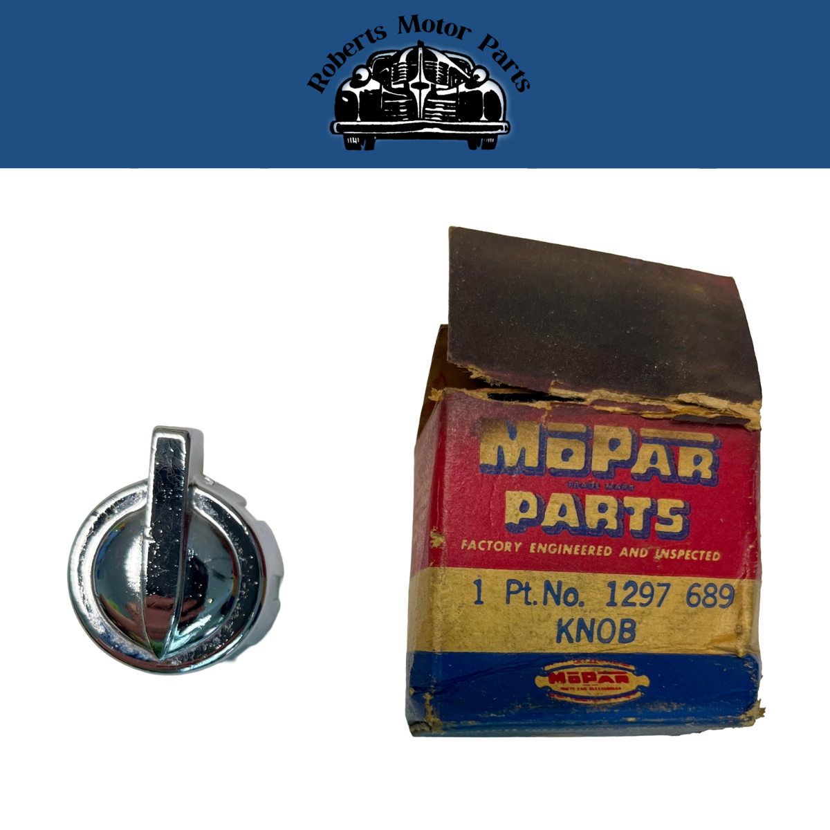 New Old Stock Heater Defroster Switch Knob For 1949-1950 Dodge DeSoto #1297689