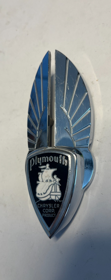 New Old Stock Grill Ornament for 1932-1936 Plymouth Models #634492