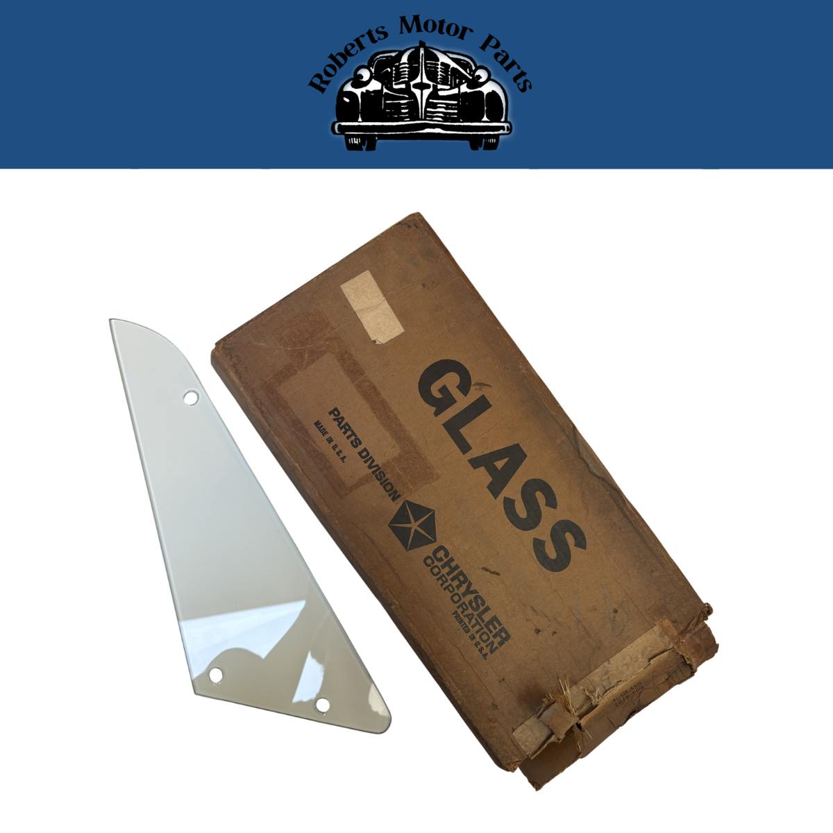 New Old Stock Door Vent Wing Glass Clear For 1964 Plymouth Dodge Wagon #2218504