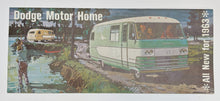 1963 DODGE MOTOR HOMES ADVERTISING SALES BROCHURE GUIDE VINTAGE