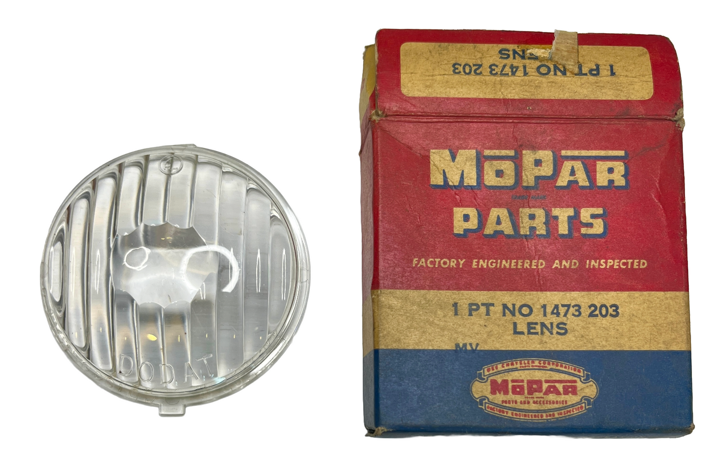 New Old Stock Back Up Lamp Lens For 1953–54 Dodge Models Except Wagon #1473203