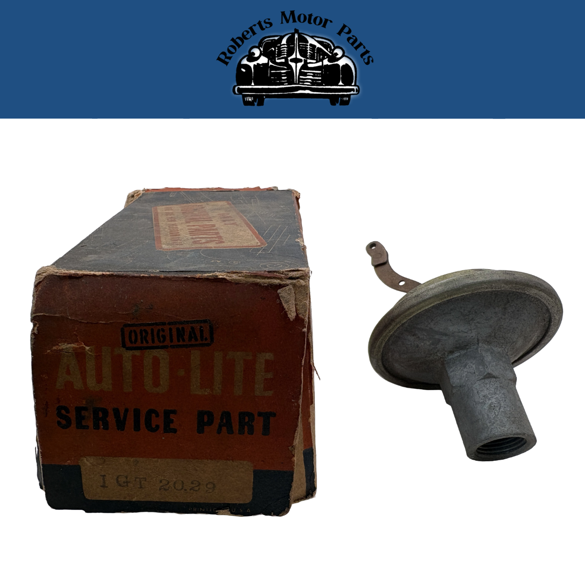 New Old Stock Autolite Vacuum Chamber 1935-1939 Checker Packard Willys #IGT2029