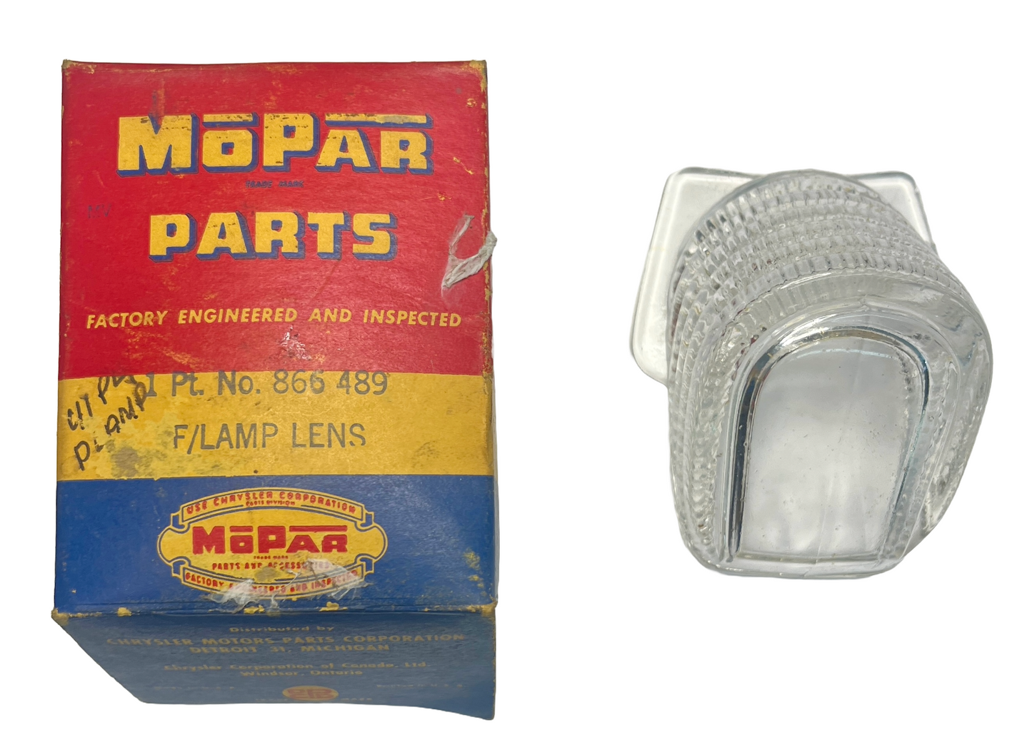 New Old Stock Park Lens For 1941 Plymouth Standard Deluxe P11 P12 Models #866489